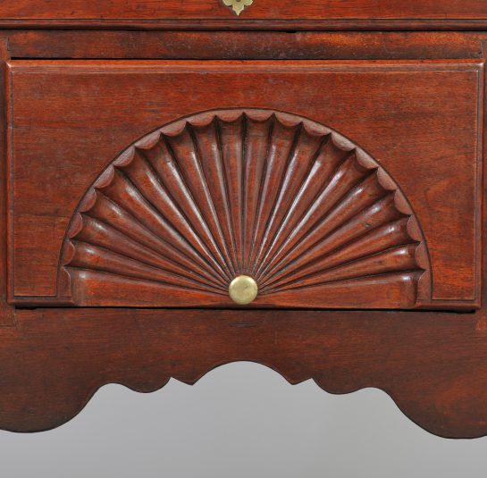 Probably Salem, Massachusetts Ca. 1770-1780. Walnut, secondary wood eastern whit